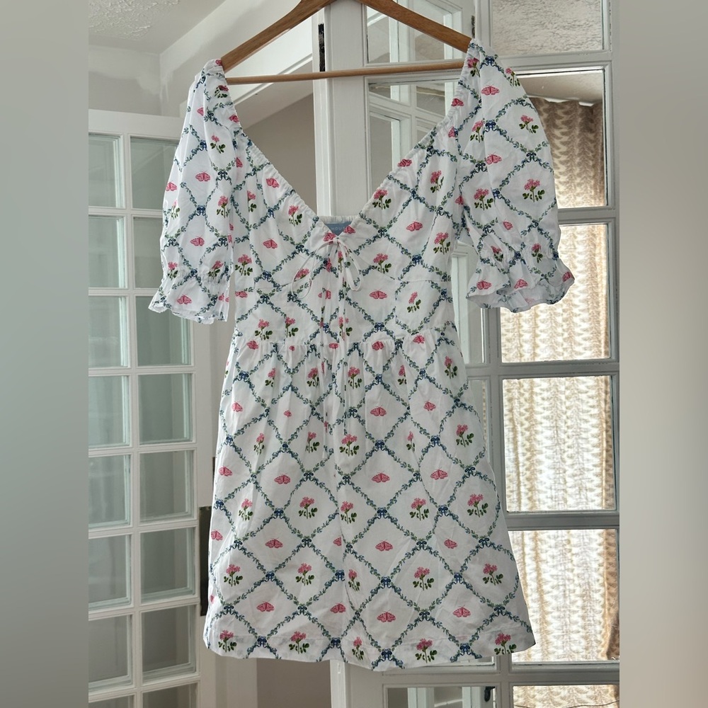 Hill House short Ophelia in butterfly trellis